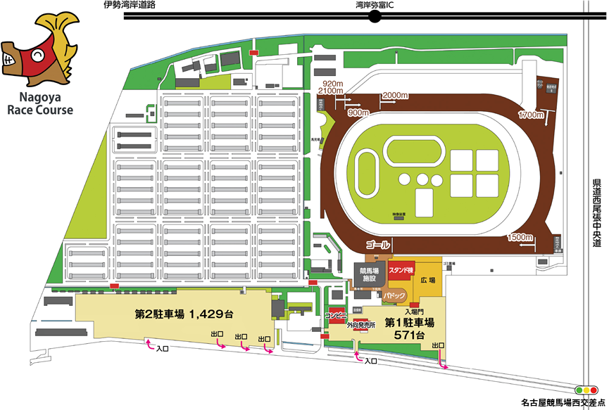 無料駐車場配置図